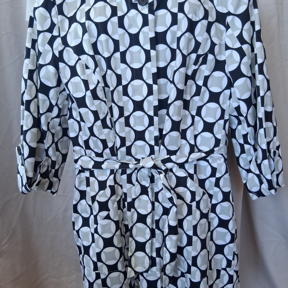 Madison Black and White Geometric Print Jacket